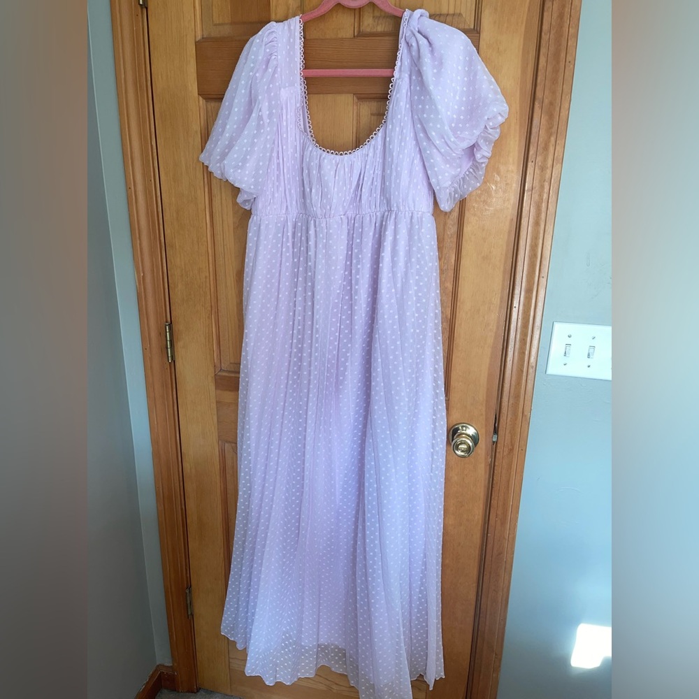 Asos lavender maternity dress